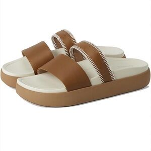 OLUKAI PAE Platform Comfort Sandals Brown 8